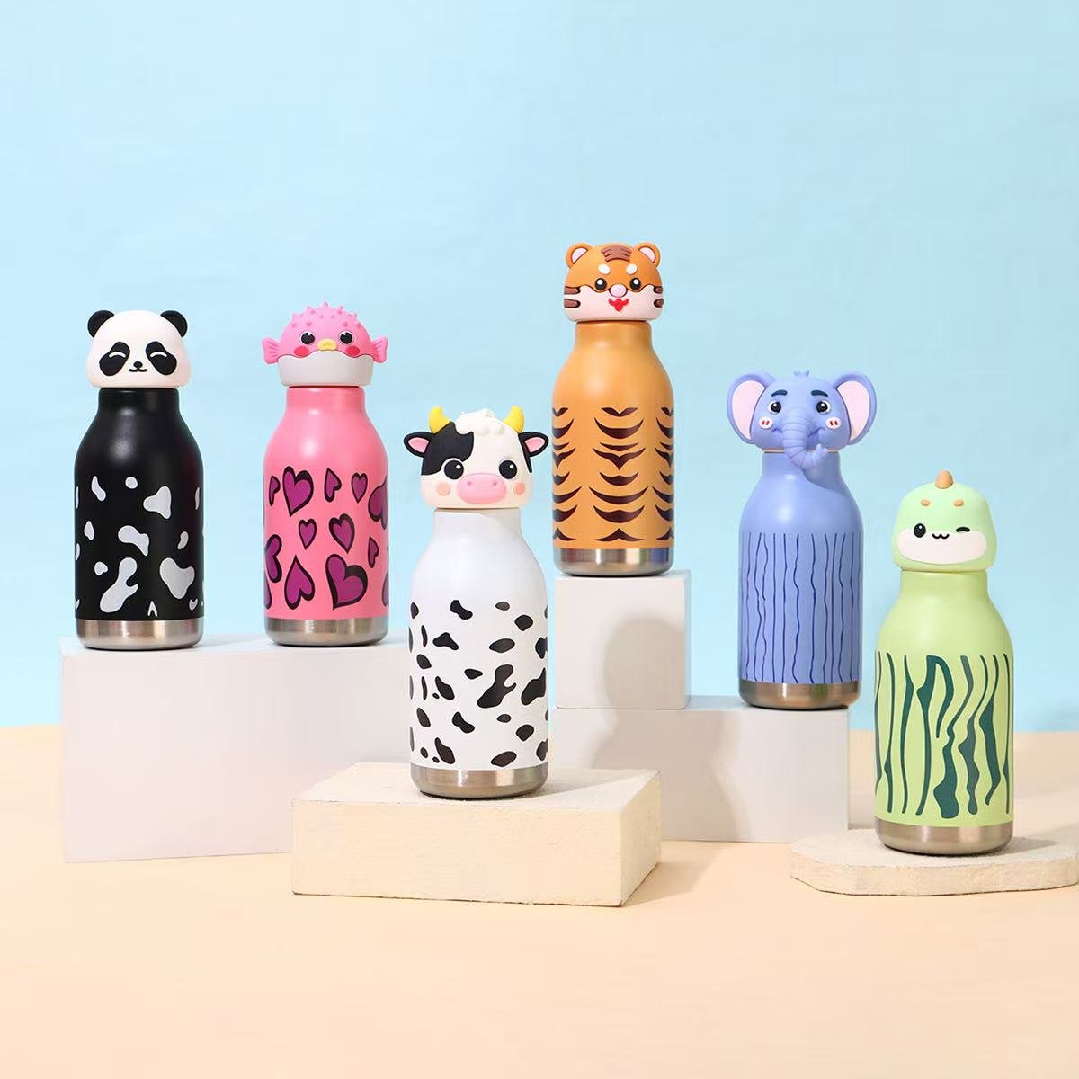 Animal-Themed Vacuum Bottle — 400ml