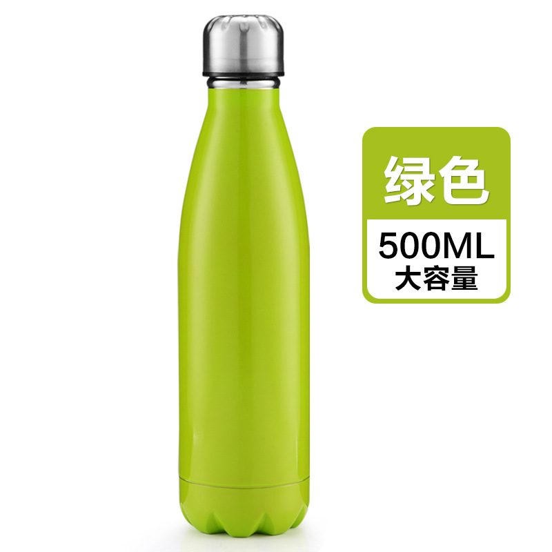 Cola-Shaped Vacuum Bottle — Metallic view