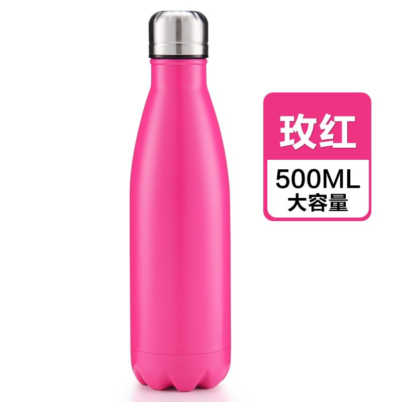 Cola-Shaped Vacuum Bottle — Metallic view