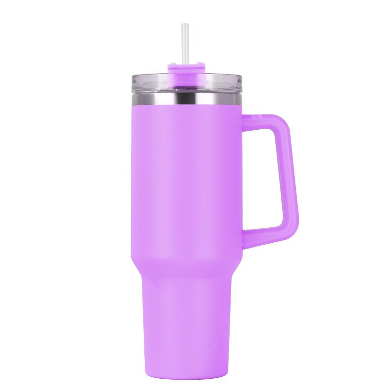 40oz Tumbler with Handle & Straw — Gen 1 view