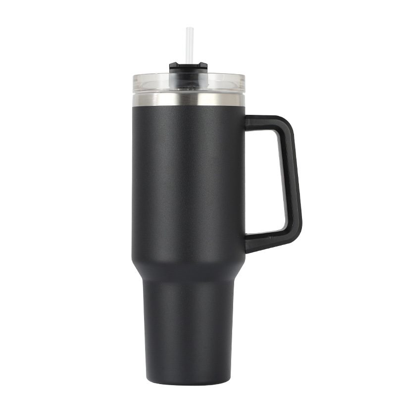 40oz Tumbler with Handle & Straw — Gen 1 view