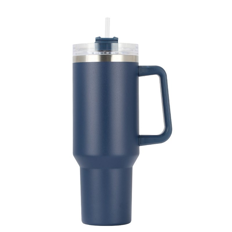 40oz Tumbler with Handle & Straw — Gen 1 view