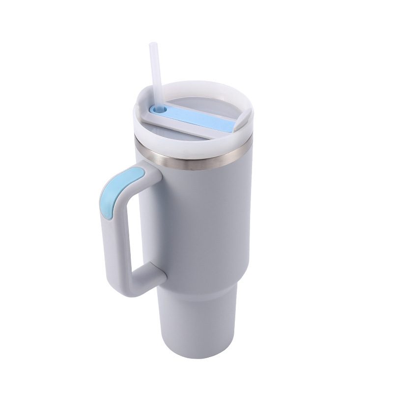 40oz Tumbler with Handle & Straw — Gen 2 view