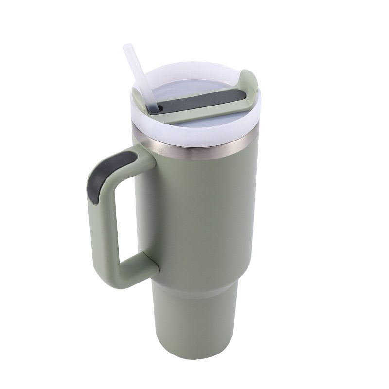 40oz Tumbler with Handle & Straw — Gen 2 view